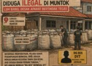 Penampungan Pasir Timah Milik AND Diduga Ilegal di Muntok, LSM Babel Desak Aparat Bertindak Tegas