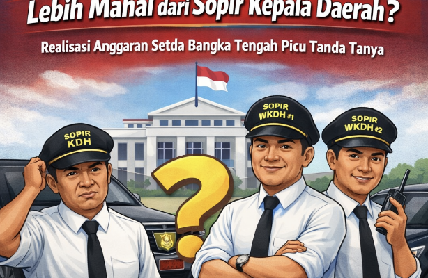 Sopir Wakil Kepala Daerah Lebih Mahal dari Sopir Kepala Daerah? Realisasi Anggaran Setda Bangka Tengah Picu Tanda Tanya